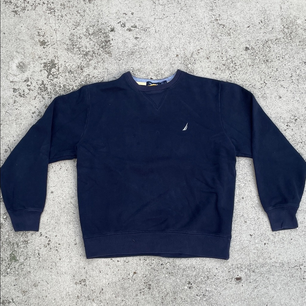 Nautica Dark Blue Crewneck Sweater for Men